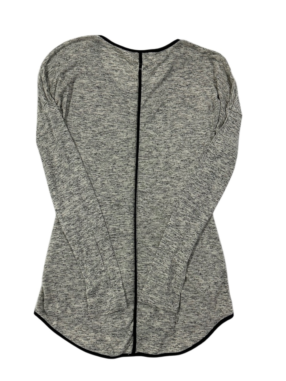 Rag & Bone New York Marled Knit Scoop Neck Long Sleeve Black Trim Top Size S - Picture 6 of 10